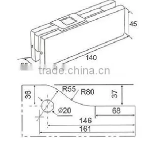 Crank Clamp/Glass Door Clamp/Glass Door Hardware (DL-017) thumbnail-2