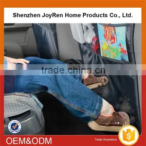 Classical Car Seat Kick Mat With Mesh Pocket thumbnail-2