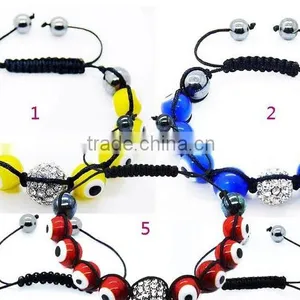 Evil Eye Shamballa Bracelet thumbnail-1
