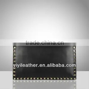 3719-2015 Black PU Leather High Quality Ladies Clutch Bag thumbnail-1