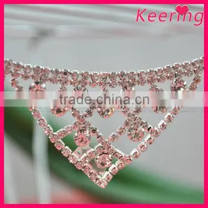 Latest Rhinestone Crystal Blingbling Stone Bridal Head Chain Jewelry Wholesale WRC-202 thumbnail-1