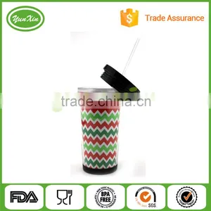 Acrylic Tumblers Paper/Photo Insert 15 oz Double Wall With Lid And Straw 16oz Paper Insert Tumbler thumbnail-2