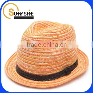 Sunny Shine Fashion Short Brim Gentlemen Mexico Straw Hats Caps thumbnail-1