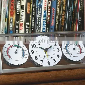 Customized Plastic Temperature and Humidity Meter Table Clock for Promotional Gifts thumbnail-3