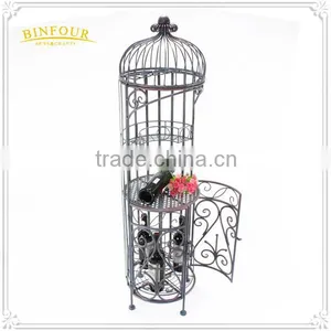 New Arrival Fashion Birdcage Design Wine Bottle Wine Rack Holder ZB5-6076 thumbnail-1