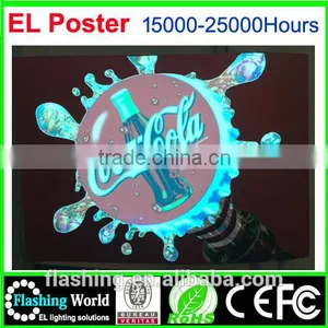 High Brightness EL Poster,Lighting Poster,EL Lighting Poster thumbnail-2