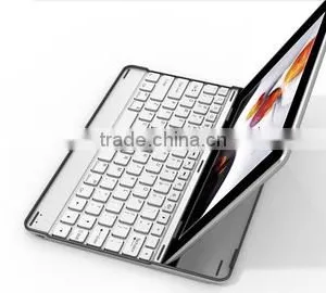 Black White Aluminum Bluetooth Wireless Keyboard Case Cover for Apple New IPad 4 3 2+bluetooth Wireless Keyboard thumbnail-4