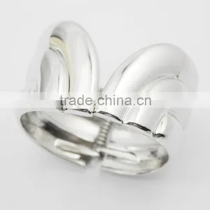 Wholesale High Quality Hammered Craft Metal Jewelry Wide Cuff Bangles thumbnail-6