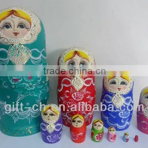 Hand Painted Home Decorating Wooden Nesting Doll thumbnail-1