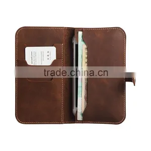 New Fashion Luxury First Layer Genuine Leather Mobile Phone Case for IPhone 6 Wallet Case thumbnail-2