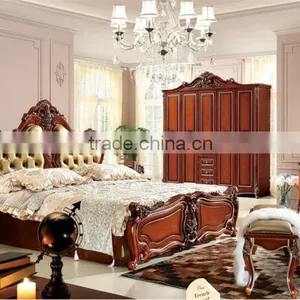 Solid Wood Bedroom Furniture Triple Bunk Bed Wholesale Italian Furniture thumbnail-3
