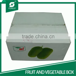 CUSTOM PRINTED CORRUGATED CENTER SPECIAL OVERLAP SLOTTED CONTAINERS FOR VEGETABLE AND FRUITS PACKAGING thumbnail-1