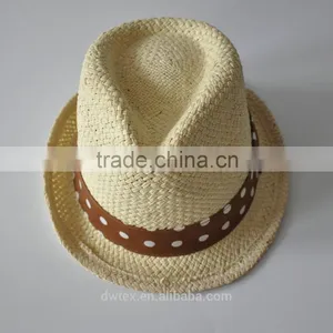 100%Paper Printing Band 58cm Fedora Panama Trilby Hat thumbnail-2
