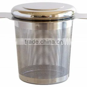 Promotional Gift Green Tea Infuser 304 Stainless Steel Simple Modern Tea Infuser Tea Strainer With Lid thumbnail-5