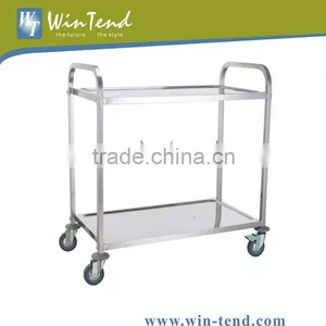 2-Tier Square Tube Tea Trolley thumbnail-1