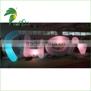 2016 Colorful Custom Decoration Inflatable Figure Model / Decoration Giant Inflatable Letters Lighting For Advertising thumbnail-3