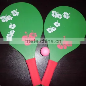 Wooden Beach Tennis Racket, Wooden Beach Rackets, thumbnail-1