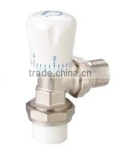 Brass Radiator Valve With PP-R Connector thumbnail-1