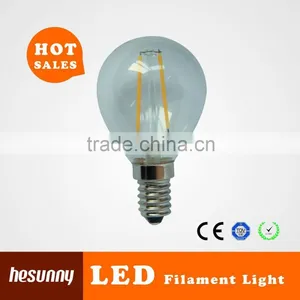 Full Glass Filament 2W Led E14 Led Filament Golf Ball Led Bulb thumbnail-1