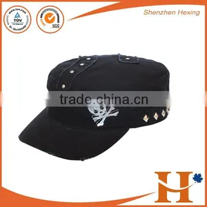 Applique Pattern Cadet Hat Washed Round Cap From China Cap Supplier Accpet Small Quantity Caps thumbnail-5