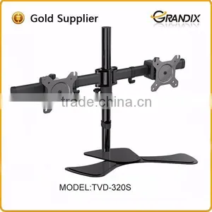Adjustable Flexible Height Adjust Multiple Computer Monitor Stand thumbnail-1