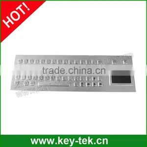 Compact Format Vandal Proof Terminal Stainless Steel Keyboards thumbnail-1
