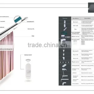 Motorized Curtain Track (B-Type) for Electric Curtain and Automatic Curtain With Drapery Motor thumbnail-2