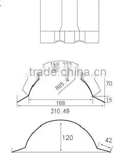 312 Cold Steel Ridge Cap Roll Forming Machine thumbnail-5