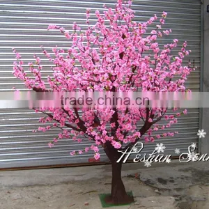 Professional Supplier Artificial Silk Pink Cherry Blossom Tree Artificial Tree for Sale thumbnail-1