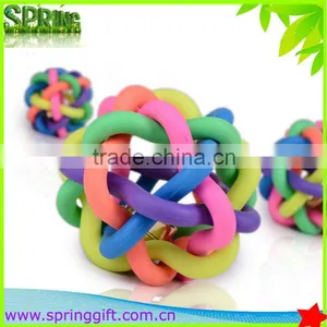 TPR Led Flashing Pet Toy Ball for Pet Dog Chew Rubber Ball Toy With Bells thumbnail-3