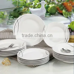 Good Quality Super White Porcelain Plate Wholesale Modern Dinnerware thumbnail-2