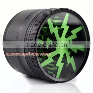 4 Layers 2.5" Aluminum CNC Herb Tobacco Grinder Weed Spice Grinder thumbnail-3