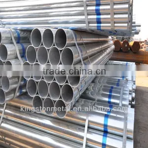 ERW Hot Dipped Galvanized Steel Pipe Painted Words With Plastic Cap Threated With Coupling Pipe thumbnail-1