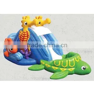 0.55mm PVC Turtle Inflatable Slide thumbnail-1