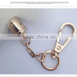 Natural Silver Fox Tail Fur Keychain / Fox Fur Tail Keychain / Dye Colorful Fox Tail Keychain Quality Choice thumbnail-6