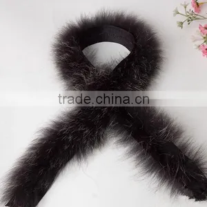 Natural Colored Fox Fur Strips / Blue Fox Trimming For Hoods And Collars thumbnail-4