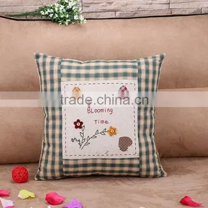 Personality Cartoon Embroidered Cushion Cover Sofa Chair Head Pillow thumbnail-1