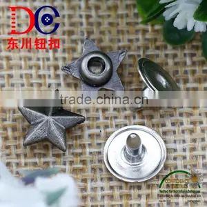 Star Shape Jeans Rivet, Decorative Customized Garment Rivets For Jean thumbnail-6