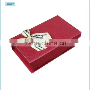 Customized Paper Gift Packaging Box With Colorful Ribbon thumbnail-2