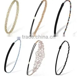 Girl Gorgeous Retro Beads Crystal Rhinestone Headband Hair Band Hot thumbnail-1