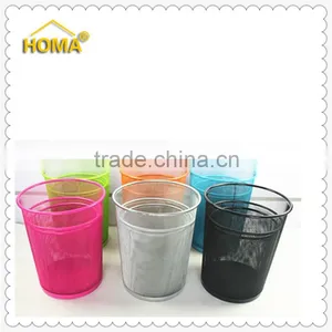 Trash Office Can Metal Wastebasket Mesh Waste Bin thumbnail-3