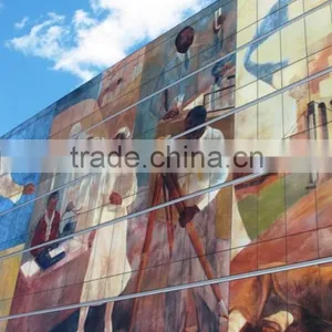 Decorative Painted Glass Tempered Glass Wall Art Panels thumbnail-5