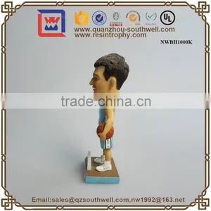 Polyresin Bobble-head Basketball Player Custom Made Pvc Bobblehead Dolls thumbnail-3