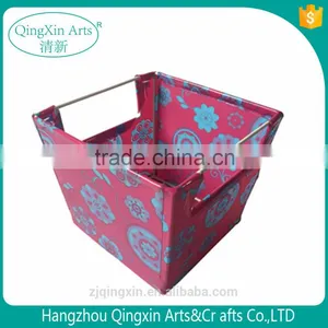 HOT Foldable Plastic and Metal Storage Cube Basket Bin thumbnail-1