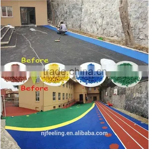 Free Sample, Colorful Artificial Grass, EPDM Granules Rubber Price Track, Best Quality Rubber Runway FL-11143 thumbnail-4