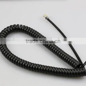Modular 6P2C Round Telephone Extension Coil Cord Cable thumbnail-2