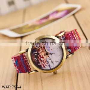 New Handmade Dial Denim Strap Wrist Watch thumbnail-5