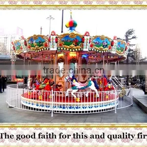 More Than 10 Years Experience in Top Quality Amusement Park Kiddie Rides Luxury Carousel thumbnail-1