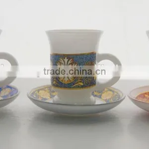 Glass Tea Cup With Saucer Arabic Tea Cup Set Decal Printed Glass Tea Cup Set thumbnail-1