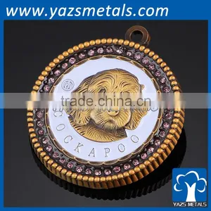 Custom Unique Cute Animal Dog Pet Decoration Metal Dog id Tag thumbnail-1